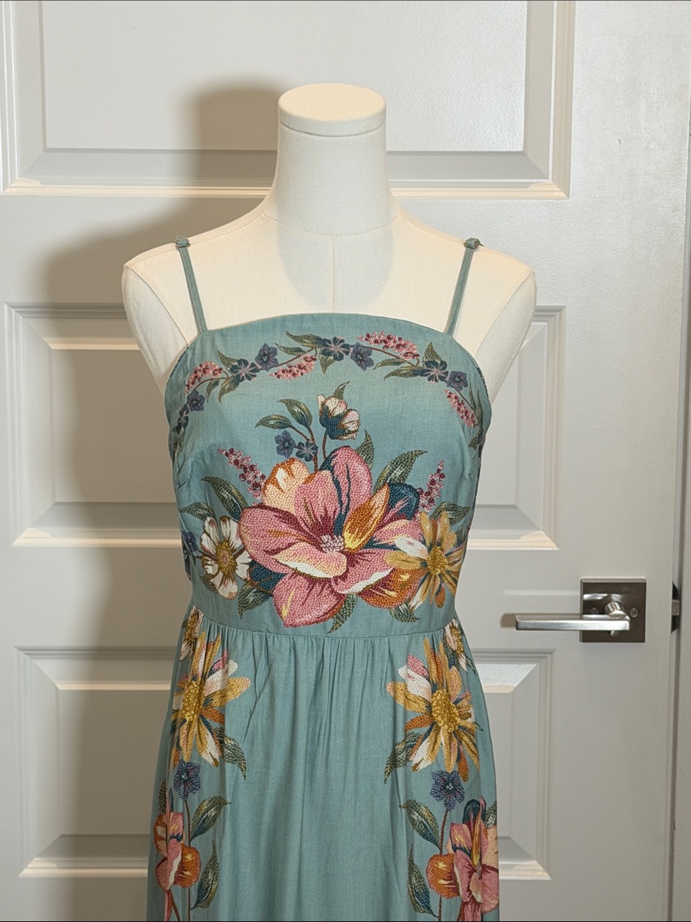 FARM Rio Floral Maxi Dress with Pink & Yellow Blooms Size S - Picture 5 of 10